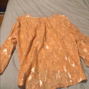 Long sleeves silk top